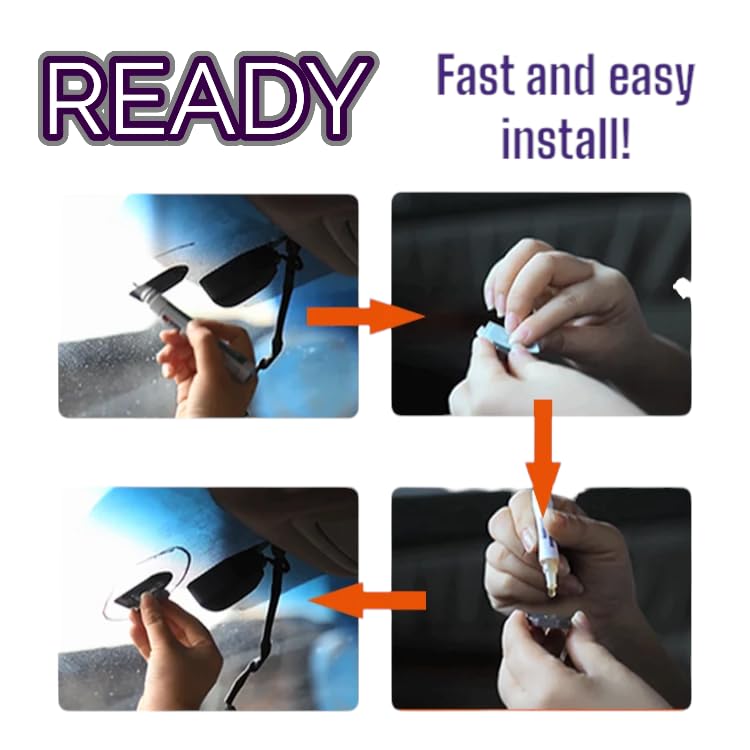 ACMAXPRO Ready Rearview Mirror Superior Bond Adhesive, Fast Easy Installation, 15min Full Cure, Durable Long Lasting Metal & Glass Bond for All Season Weather - Image 3